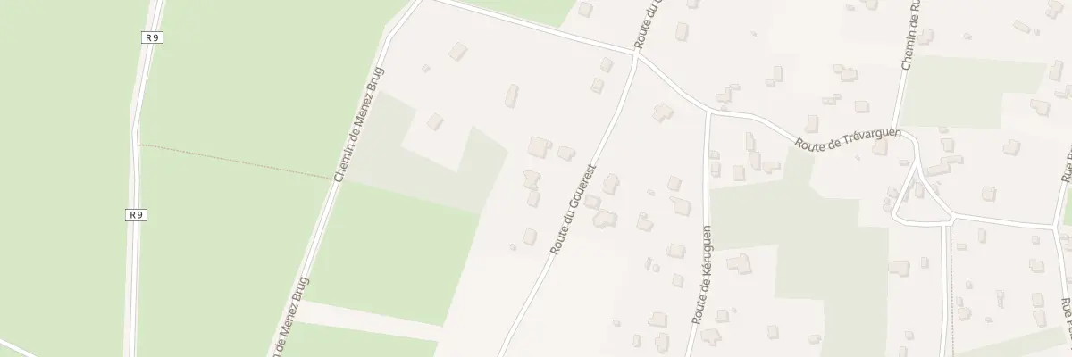 Plan du 9B Rte du Gouerest à Roscanvel