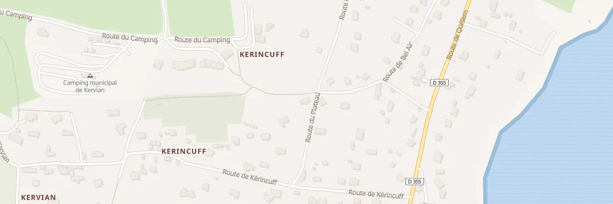 Plan du 24 Rte du Plateau à Roscanvel