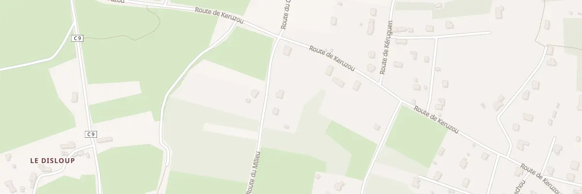 Plan du 9005 Rte du Milieu à Roscanvel