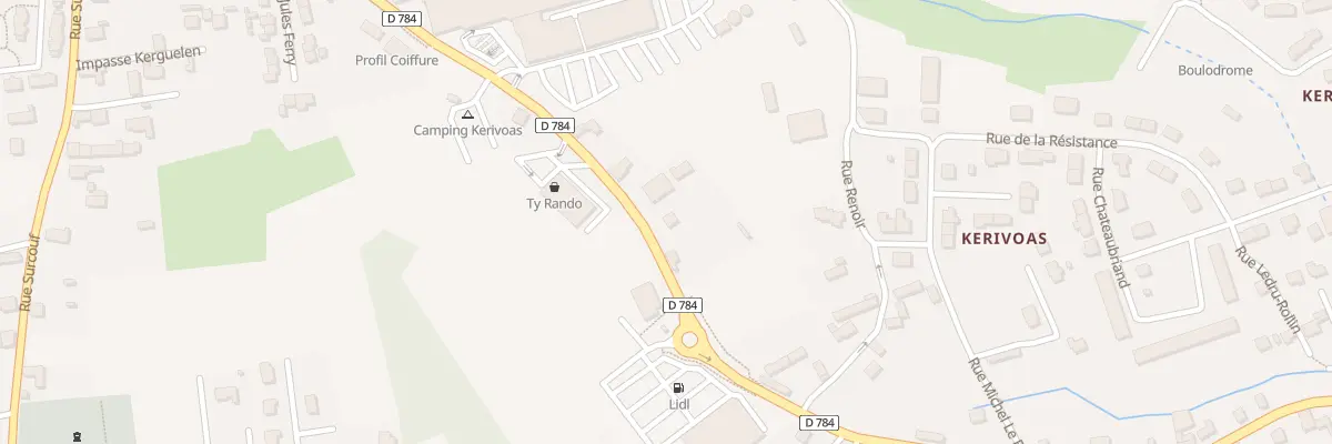 Plan du 7 Rue de Kerivoas à Audierne