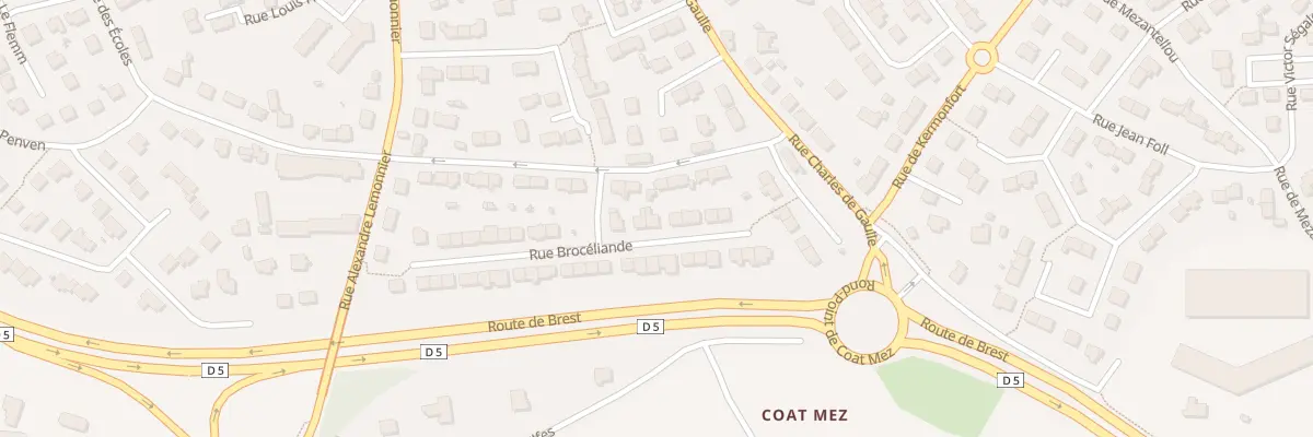 Plan du 9 Rue Brocéliande à Guilers