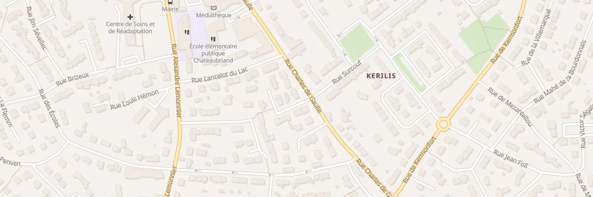 Plan du 4 Rue Charles de Gaulle à Guilers