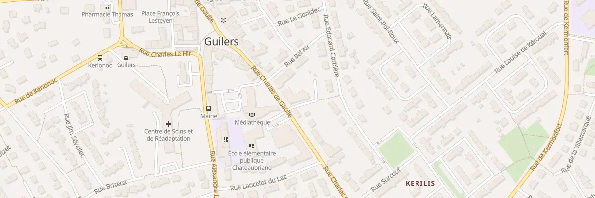 Plan du 33 Rue Charles de Gaulle à Guilers