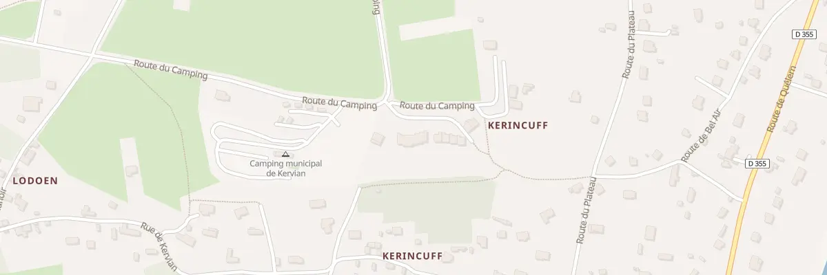 Plan du 15 Lot Kerincuff à Roscanvel