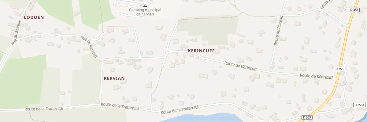 Plan du 25 Rte de Kérincuff à Roscanvel