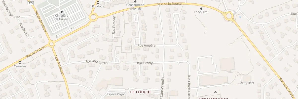 Plan du 2 Rue Ampère à Guilers