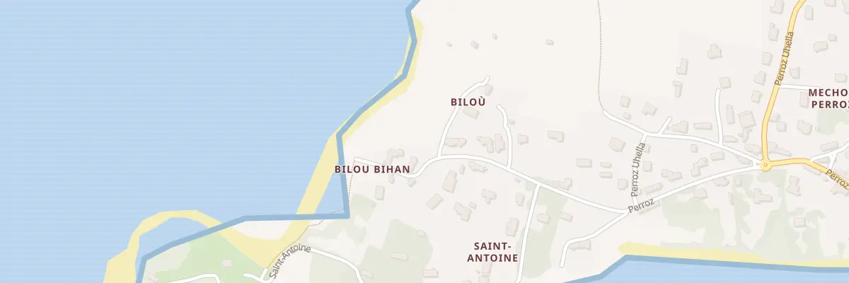 Plan du 132 Bilou à Plouguerneau