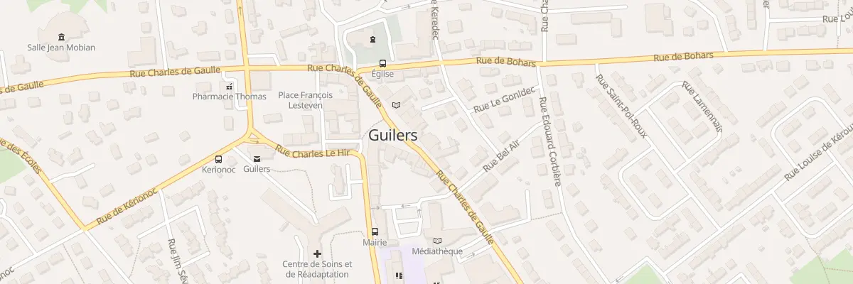 Plan du 43T Rue Charles de Gaulle à Guilers
