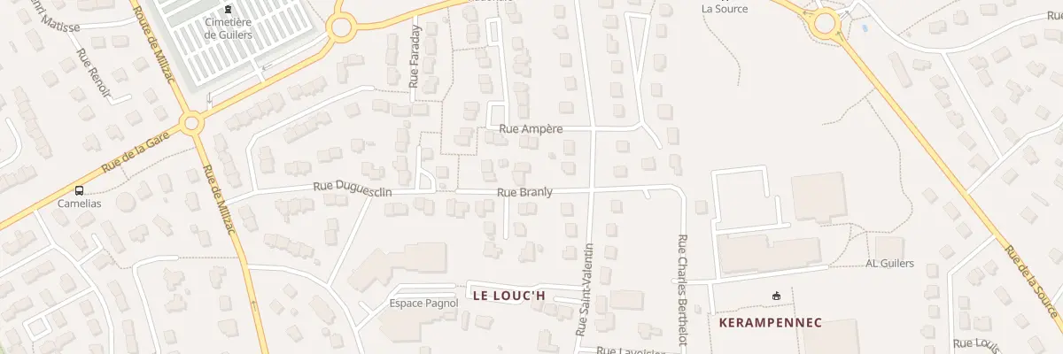 Plan du 1 Rue Branly à Guilers