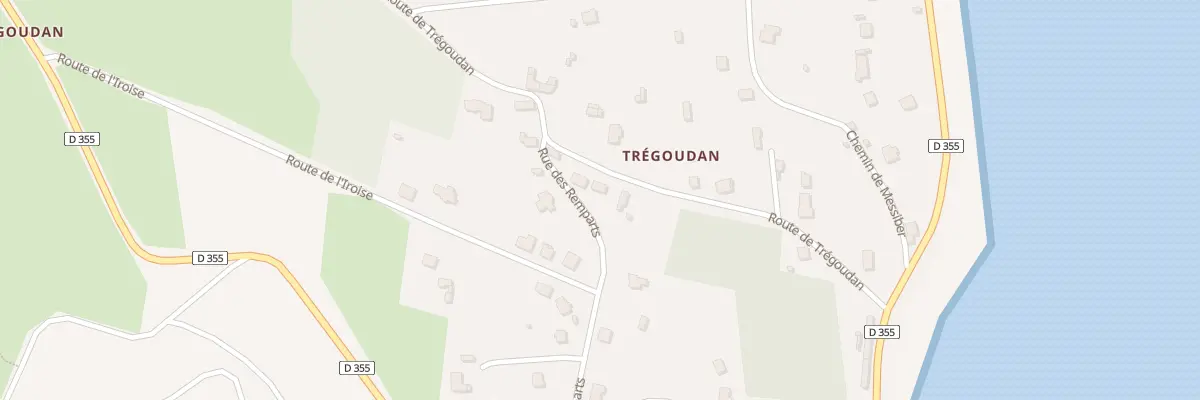 Plan du 13 Rte de Tregoudan à Roscanvel