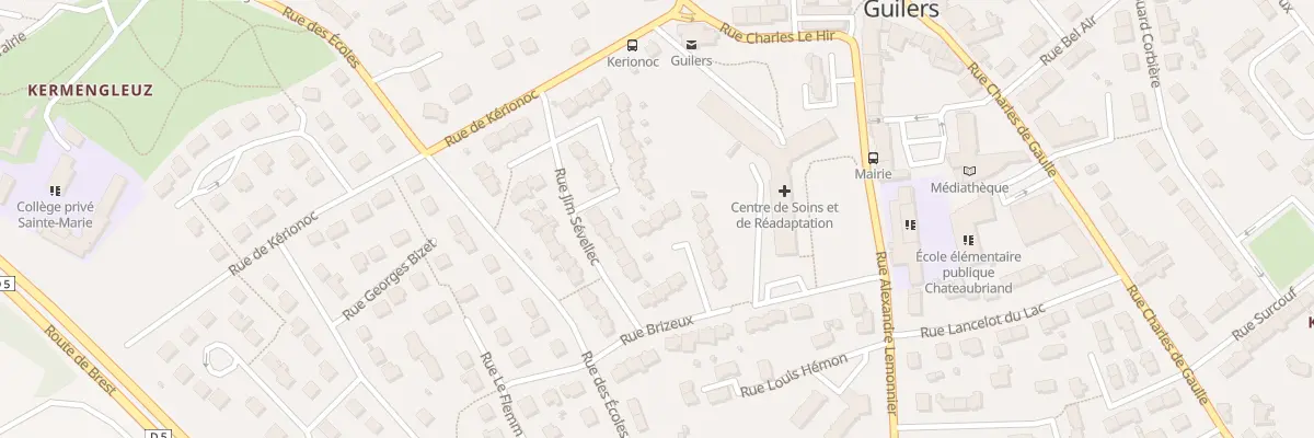 Plan du 7 Rue du Barde Cueff à Guilers