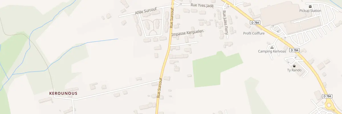 Plan du 32T Rue Surcouf-Esquibien à Audierne