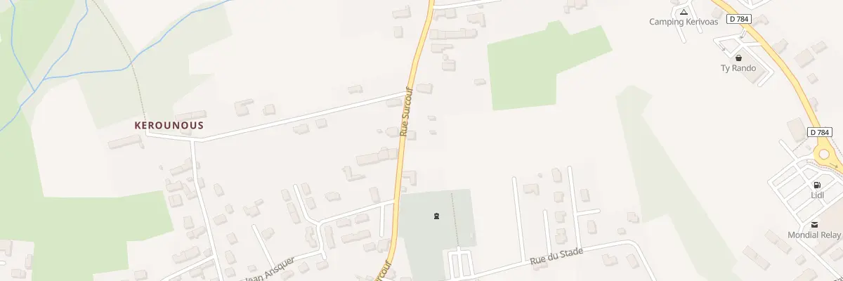 Plan du 20 Rue Surcouf-Esquibien à Audierne