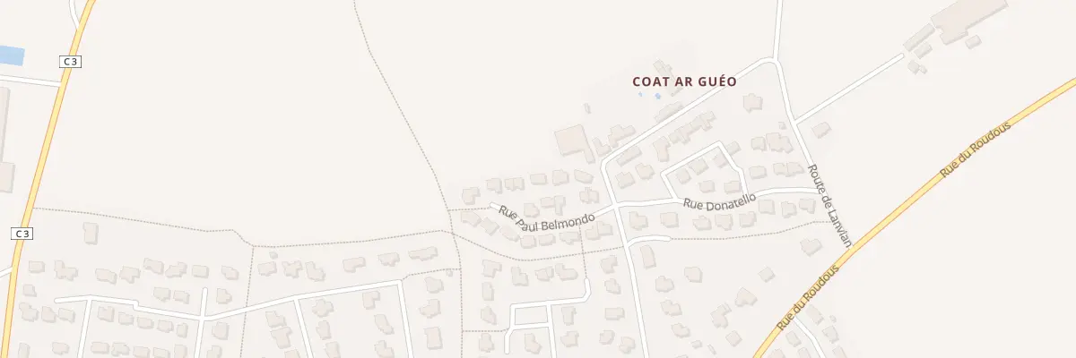Plan du 95 Rue Paul Belmondo à Guilers