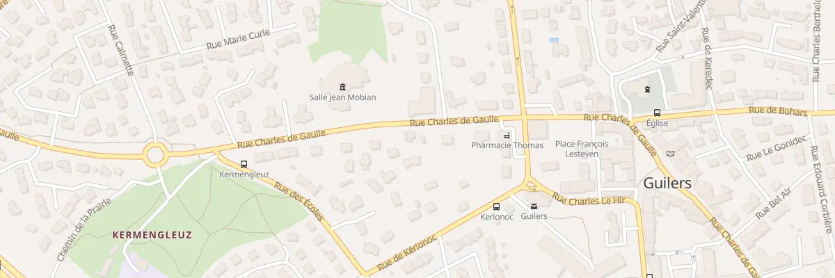 Plan du 38 Rue Charles de Gaulle à Guilers