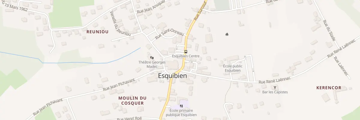 Plan du 1 Rue Surcouf-Esquibien à Audierne