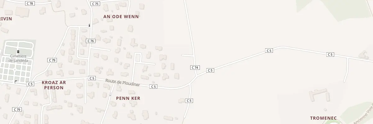 Plan du 10 Kergana à Landéda