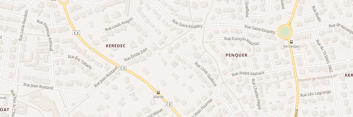 Plan du 14 Rue Louis Guilloux à Guilers