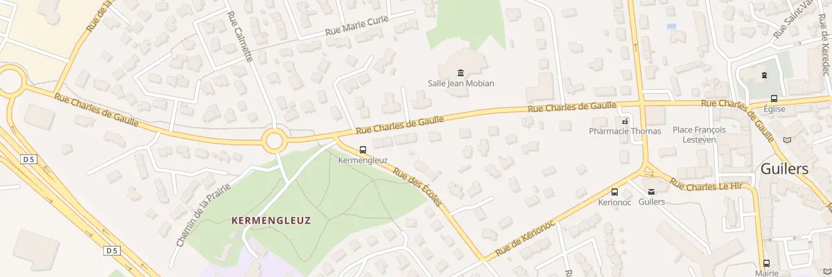 Plan du 46 Rue Charles de Gaulle à Guilers