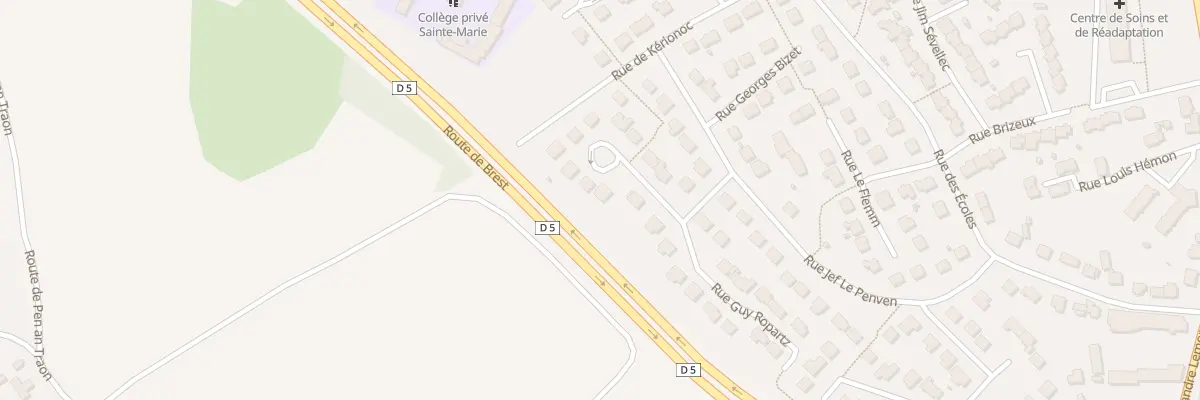 Plan du 24 Rue Guy Ropartz à Guilers