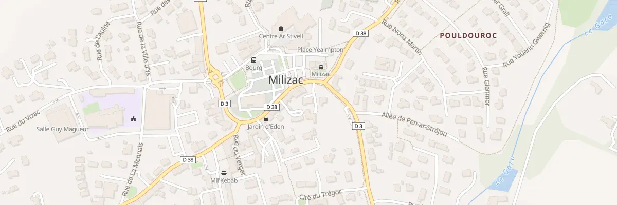 Plan du 15 Rue Gen de Gaulle à Milizac-Guipronvel