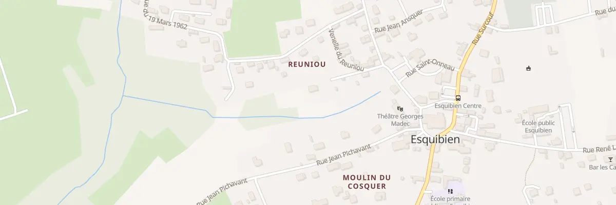 Plan du 5 Ven du Reuniou à Audierne