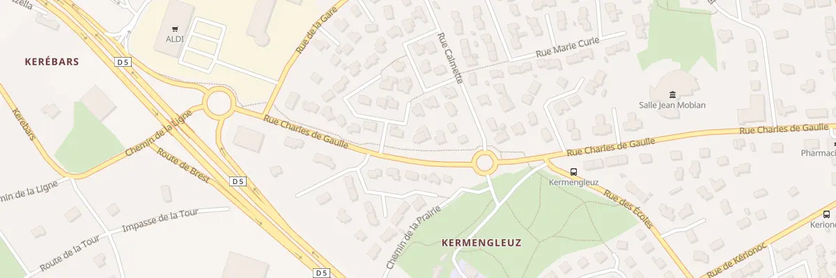 Plan du 105 Rue Charles de Gaulle à Guilers