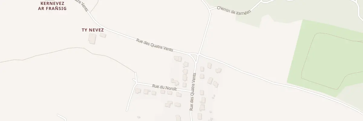 Plan du 52 Rue des Quatre Vents à Plouzané