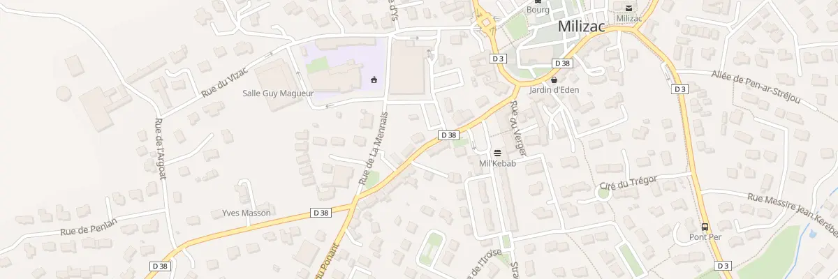 Plan du 282 Rue Gen de Gaulle à Milizac-Guipronvel