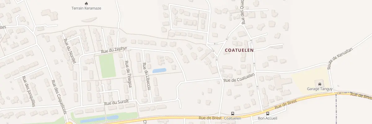 Plan du 395 Rue du Zéphyr à Plouzané