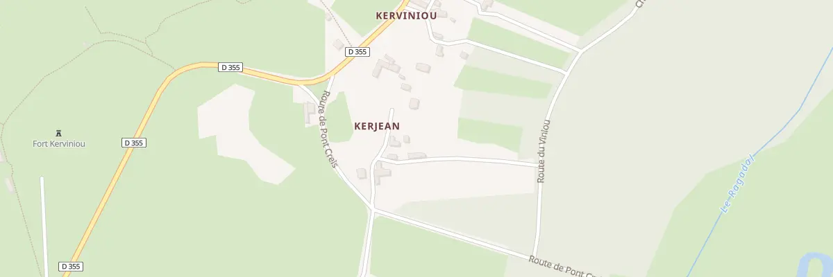 Plan du 198 Kerjean à Roscanvel