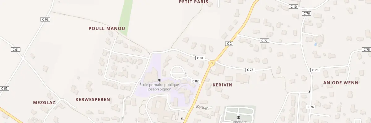 Plan du 234 Kerivin à Landéda