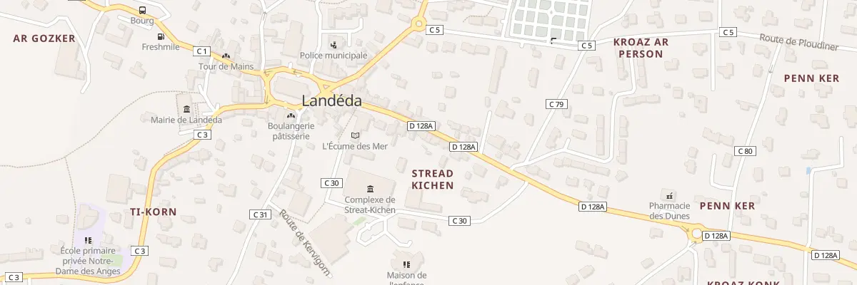 Plan du 95 Rue de la Mairie à Landéda
