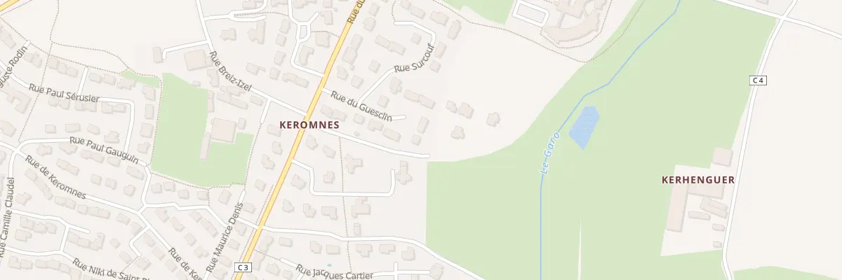 Plan du 6 Rue Duguesclin à Milizac-Guipronvel