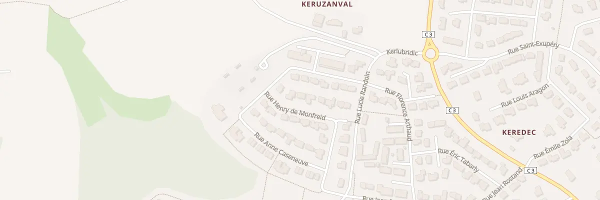Plan du 205 Rue Henry de Monfreid à Guilers