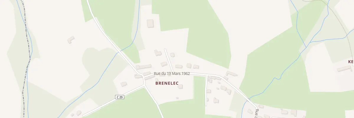 Plan du 50 Rue du 19 Mars 1962 Esquibien à Audierne