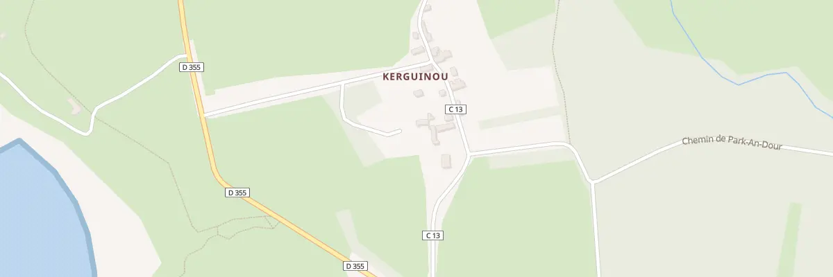 Plan du 216 Kerguinou à Roscanvel