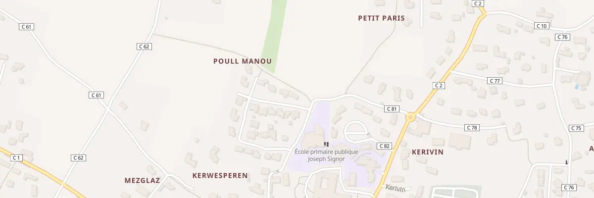 Plan du 198 Poull Manou à Landéda