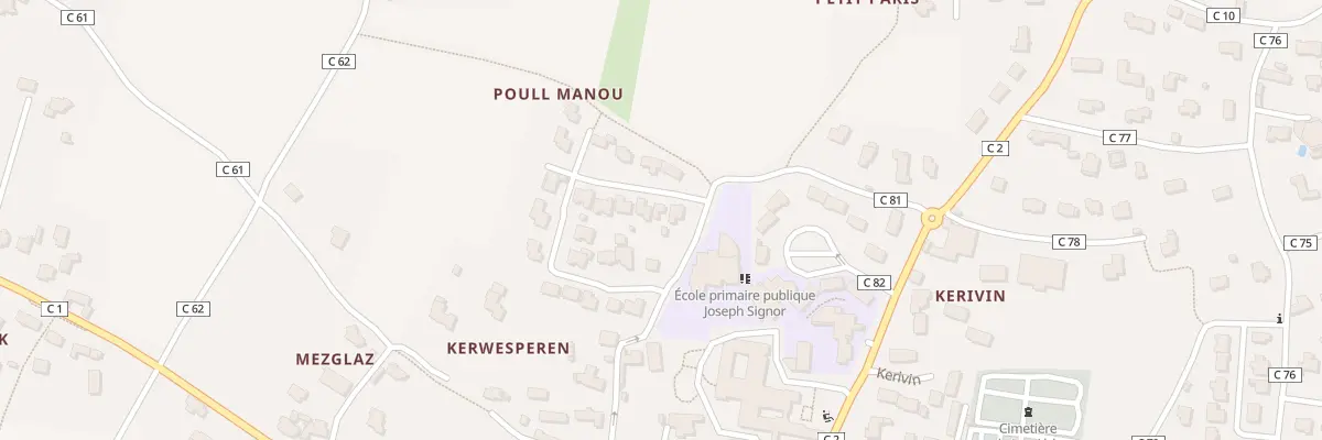Plan du 163 Poull Manou à Landéda