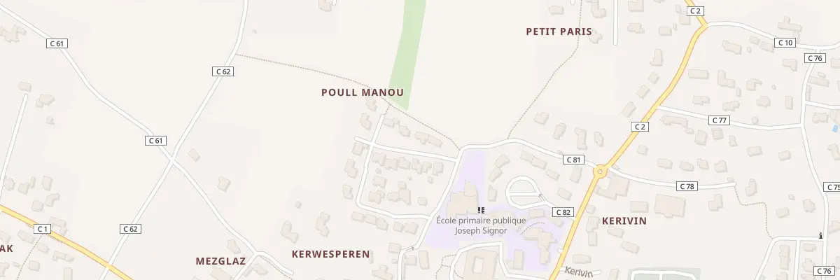 Plan du 192 Poull Manou à Landéda