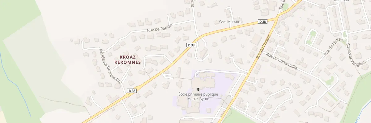 Plan du 657 Rue Gen de Gaulle à Milizac-Guipronvel