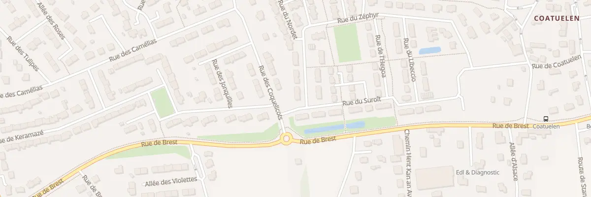 Plan du 25 Rue du Zéphyr à Plouzané