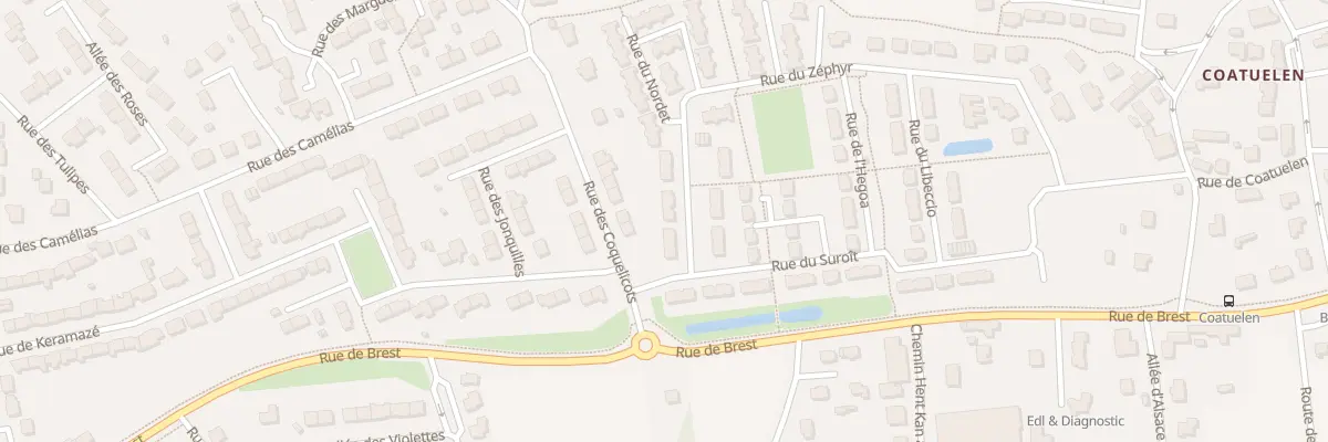 Plan du 45 Rue du Zéphyr à Plouzané
