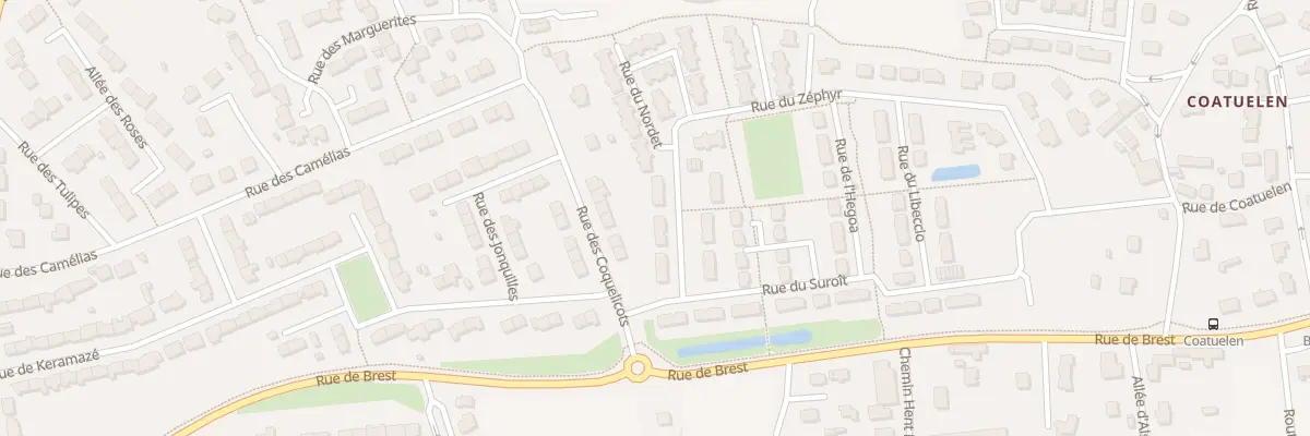 Plan du 55 Rue du Zéphyr à Plouzané