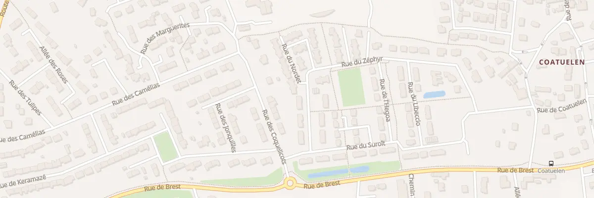 Plan du 85 Rue du Zéphyr à Plouzané