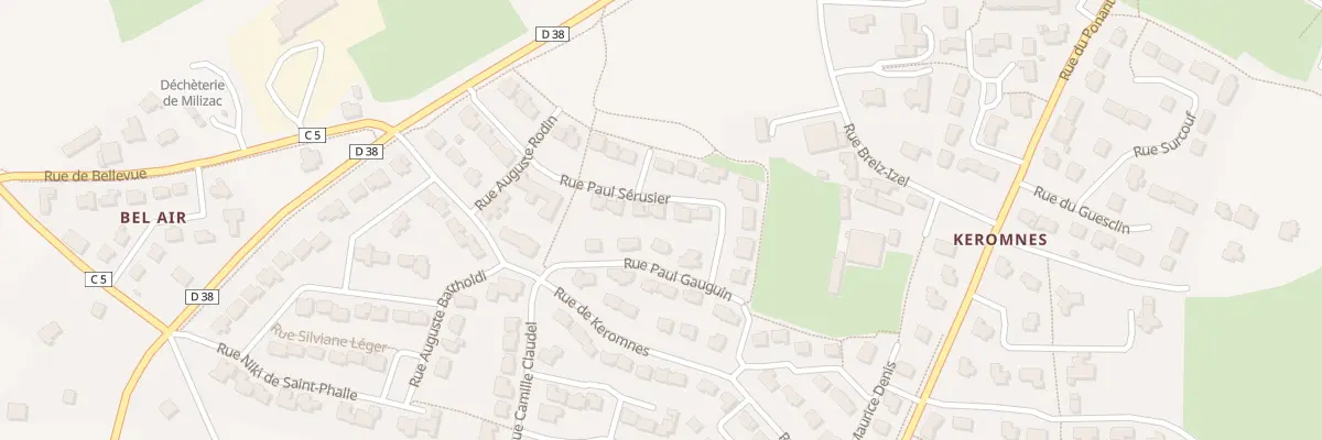 Plan du 80 Rue Paul Sérusier à Milizac-Guipronvel