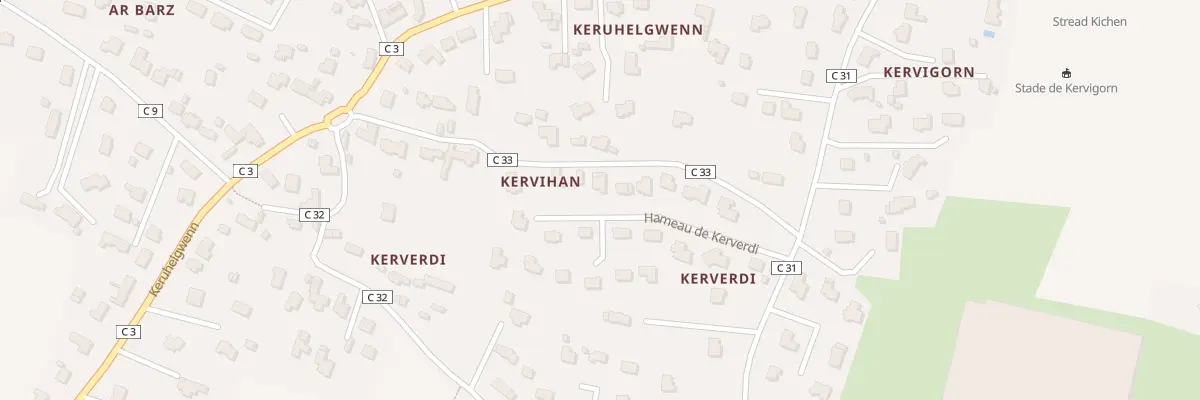Plan du 203 Ham de Kerverdi à Landéda