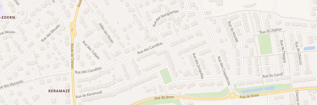 Plan du 23 Rue des Camélias à Plouzané