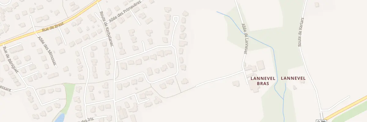 Plan du 225 Rue des Oeillets à Plouzané