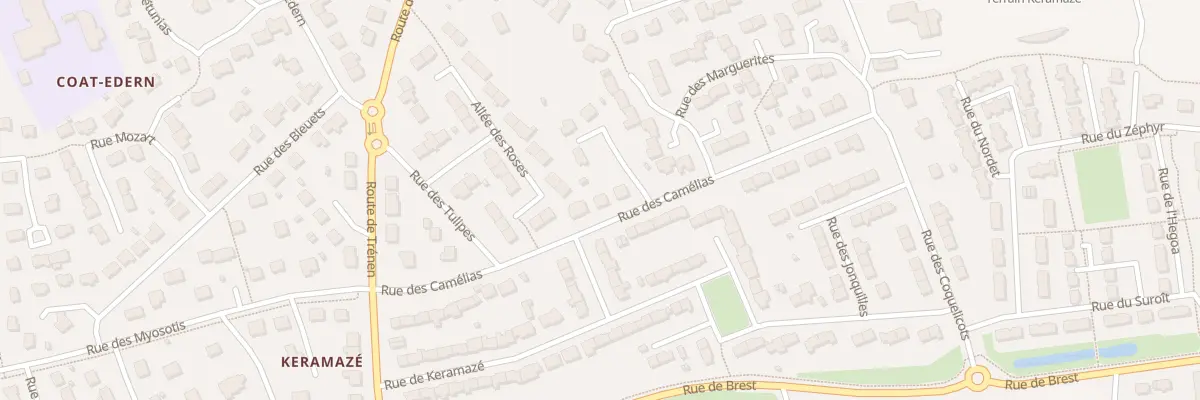 Plan du 8 Rue des Camélias à Plouzané